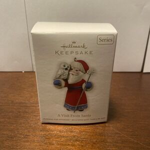 2011 Hallmark A Visit From Santa White Owl Friend‎ Keepsake Ornament #3